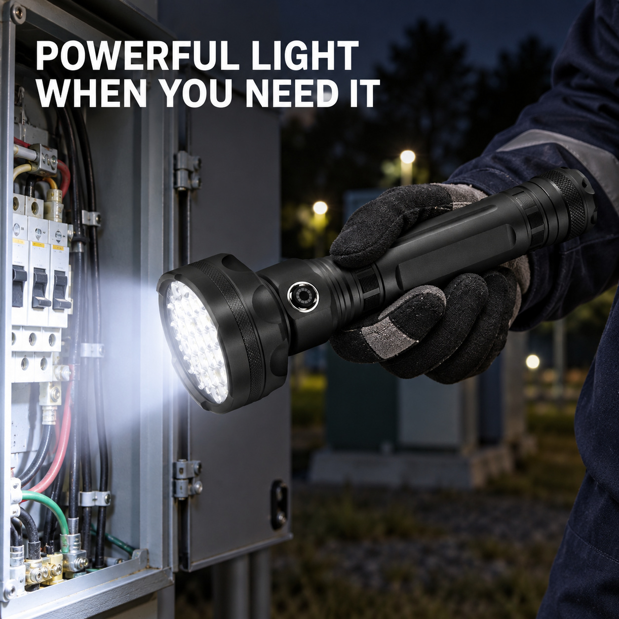 Rechargeable Type C LED Work Light 7000mAh W5212 1 8000LM Wrist Strap Flashlight Aluminum Alloy photo 7
