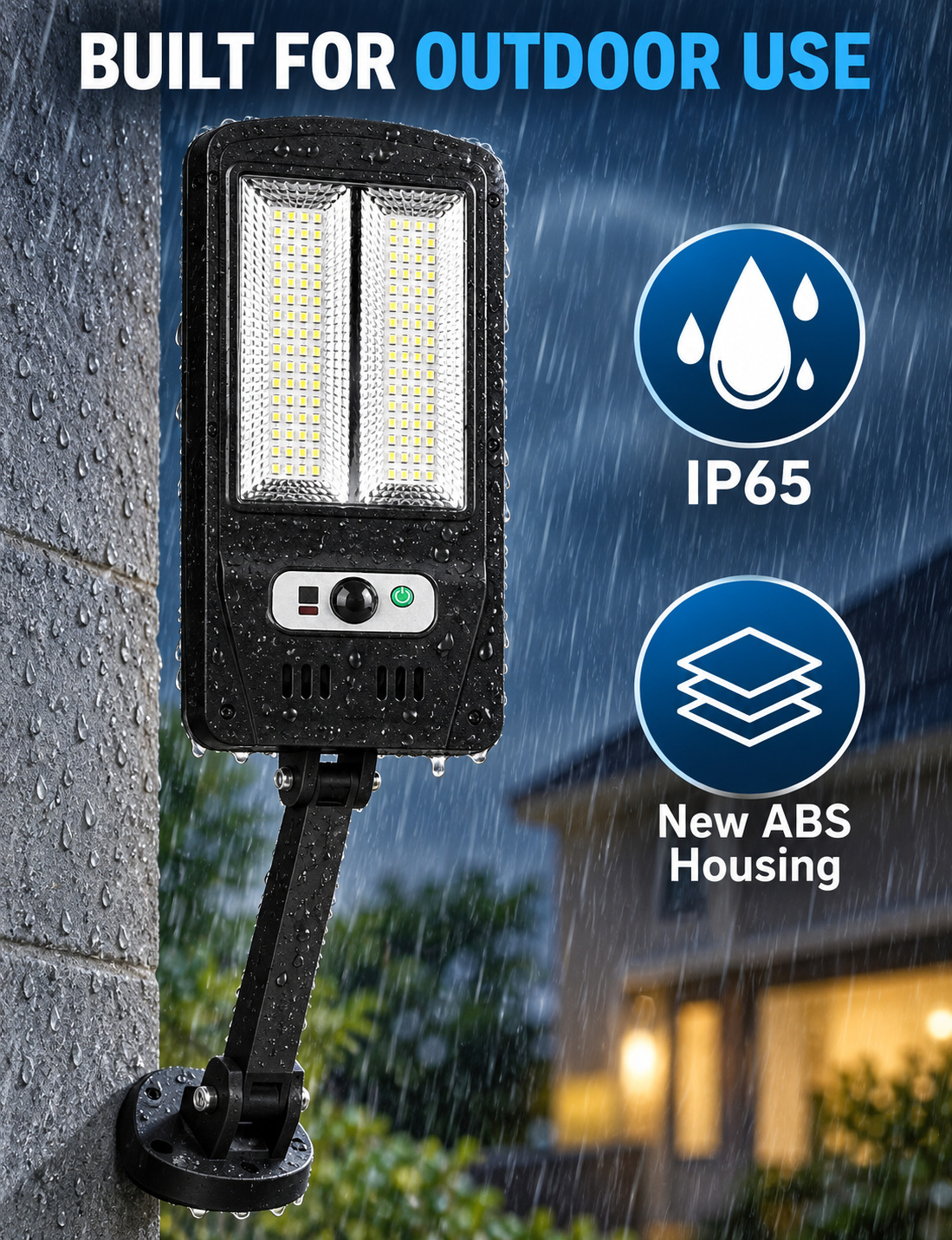 Solar Powered Rechargeable Motion Sensor Waterproof LED Work Light 30W 1500mAh For W755 2 Remote photo 4