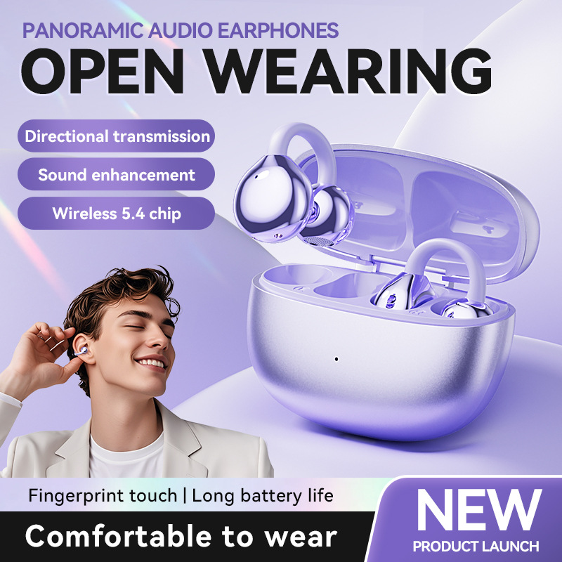 Cross Border Popular M108 Clip On Earphones With High Pitched Texture And Bone Conduction, Long Wearing Without Pain, True Wireless Bluetooth Earphones Wholesale photo 2