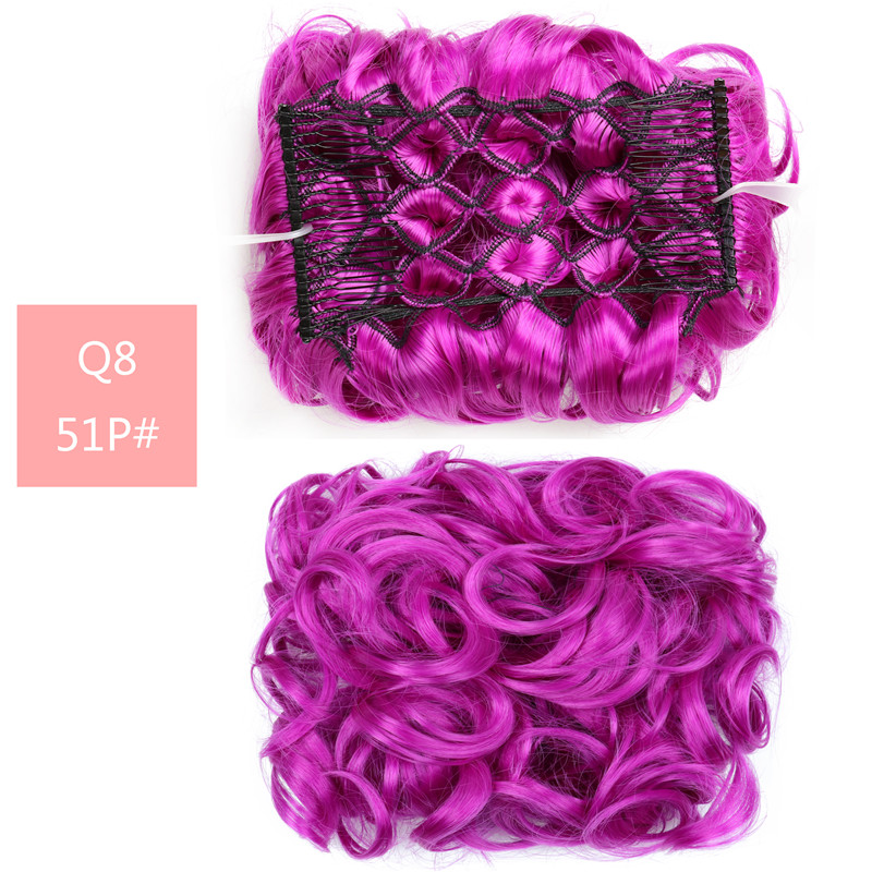 Fluffy Wig High Temperature Wire Pan Head Jewelry Insert Comb photo 3