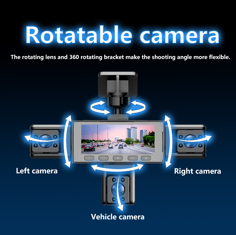 Five Camera Driving Recorder, 1080P High-definition Night Vision, Mobile App For Viewing Videos photo 8