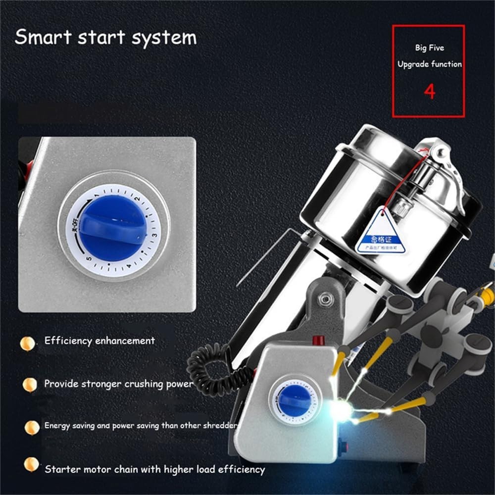 Electric Dry Food Grinder Machine Grains Spices Hebals Mill Cereal Grinding 800G photo 6
