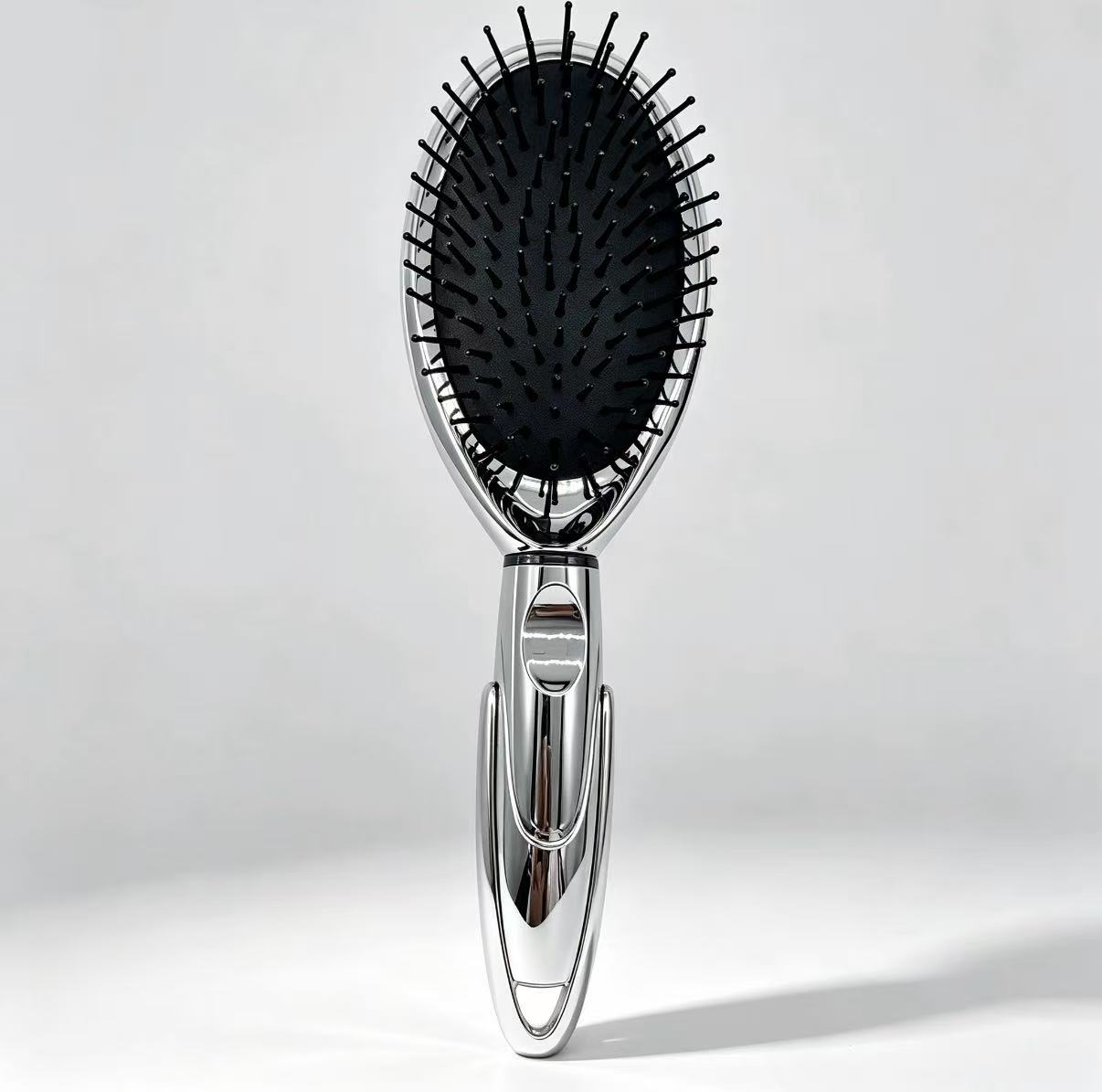 D9-17 Galaxy Oval Massage Comb With Mirror photo 2