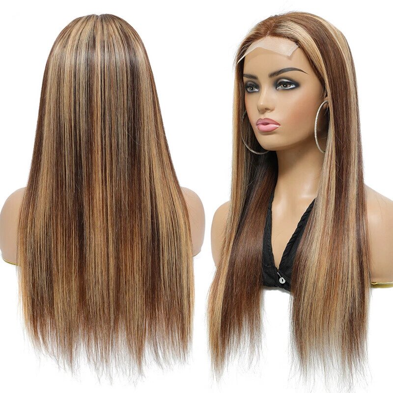 4x4 Lace Straight Human Hair Wig Density photo 3