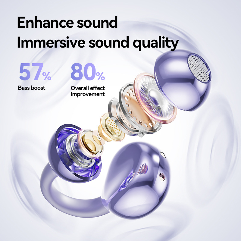 Cross Border Explosion M91 Bluetooth Earphone Clamp-in-Ear High Quality Durable Wear-Free Low Latency Wireless Bluetooth Headphones photo 5