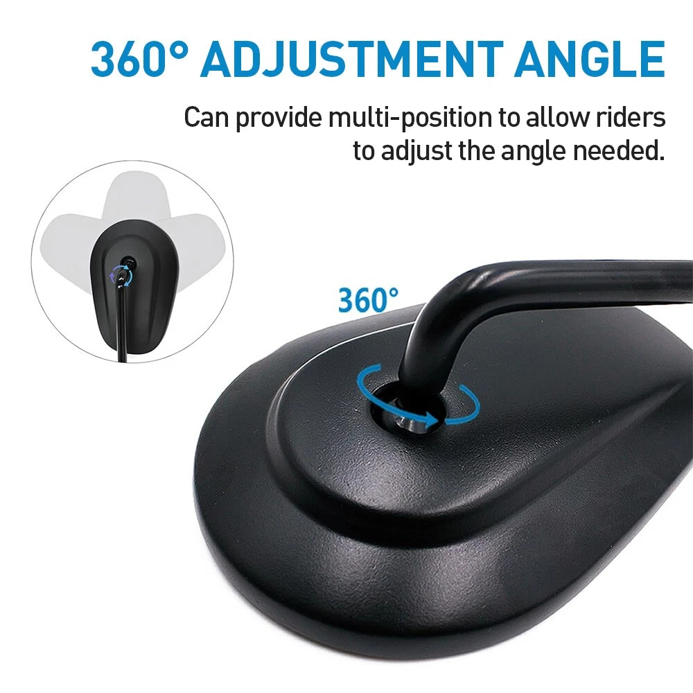 Black Motorcycle Rearview Mirrors For Har Ley D Avidson Sportster XL 1200 Iron 883 photo 6