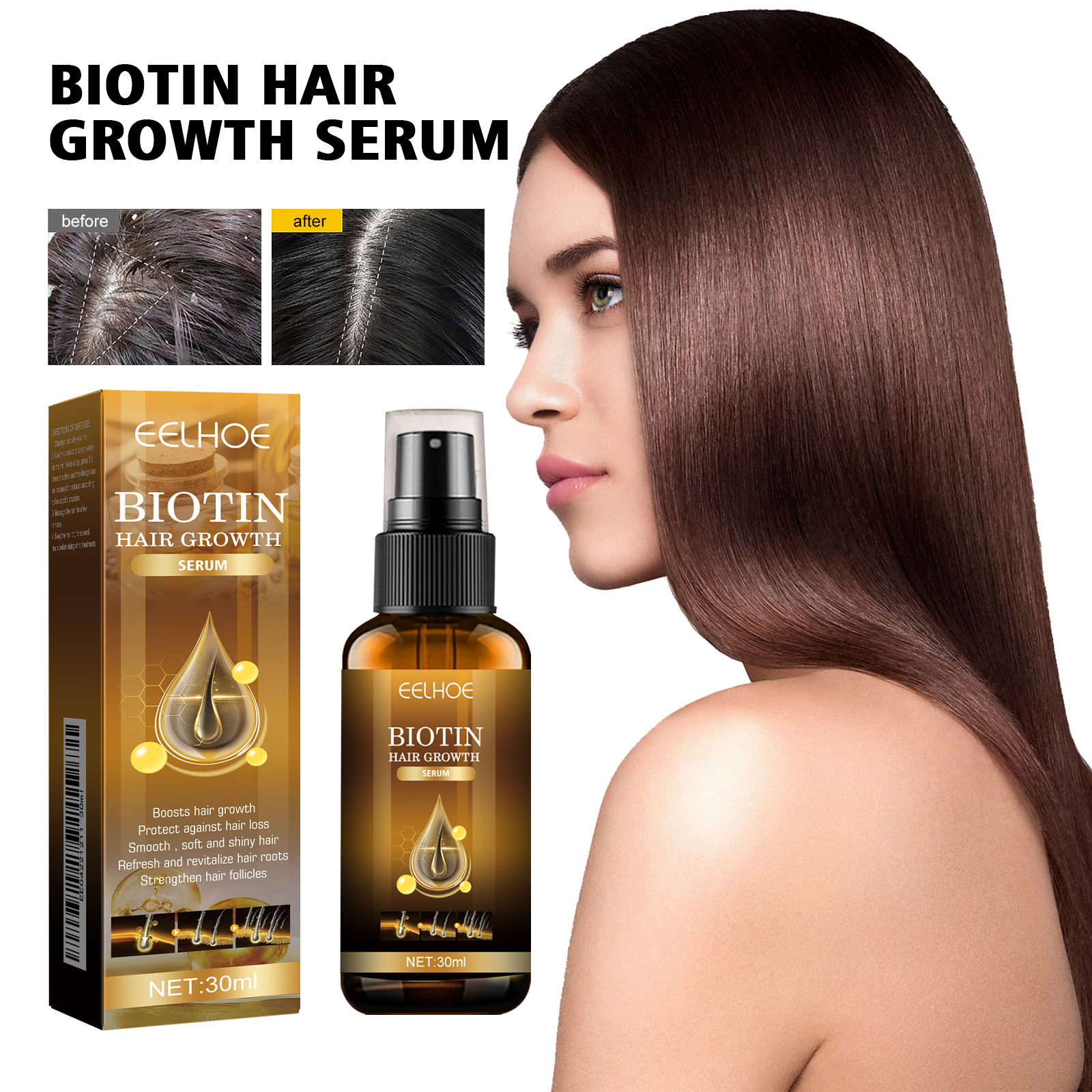 Biotin Hair Spray 30ml-box photo 5