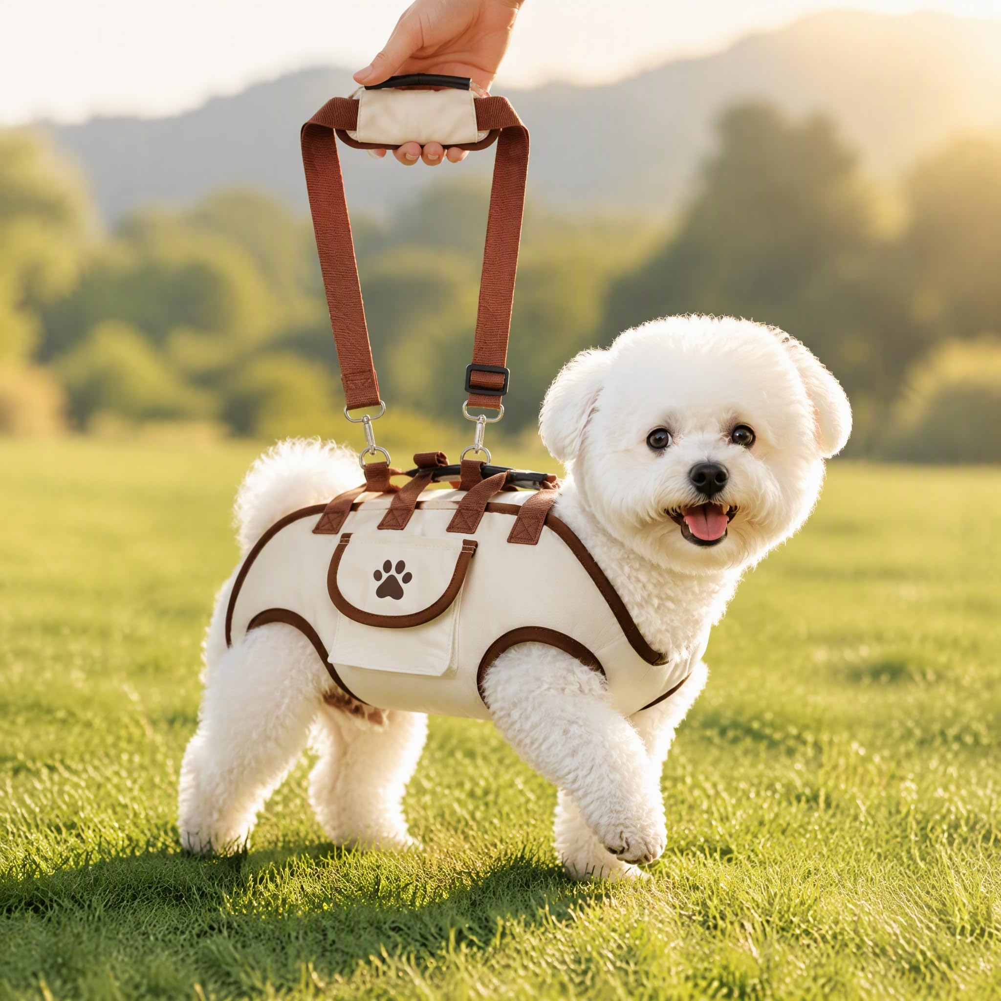 Small Dog Carrier Bag, Hands Free Pet Carrier Purse With Shoulder Strap & Leash Function, Portable Puppy Carrying Tote For Travel, Walking, Shopping And Daily Outings photo 8