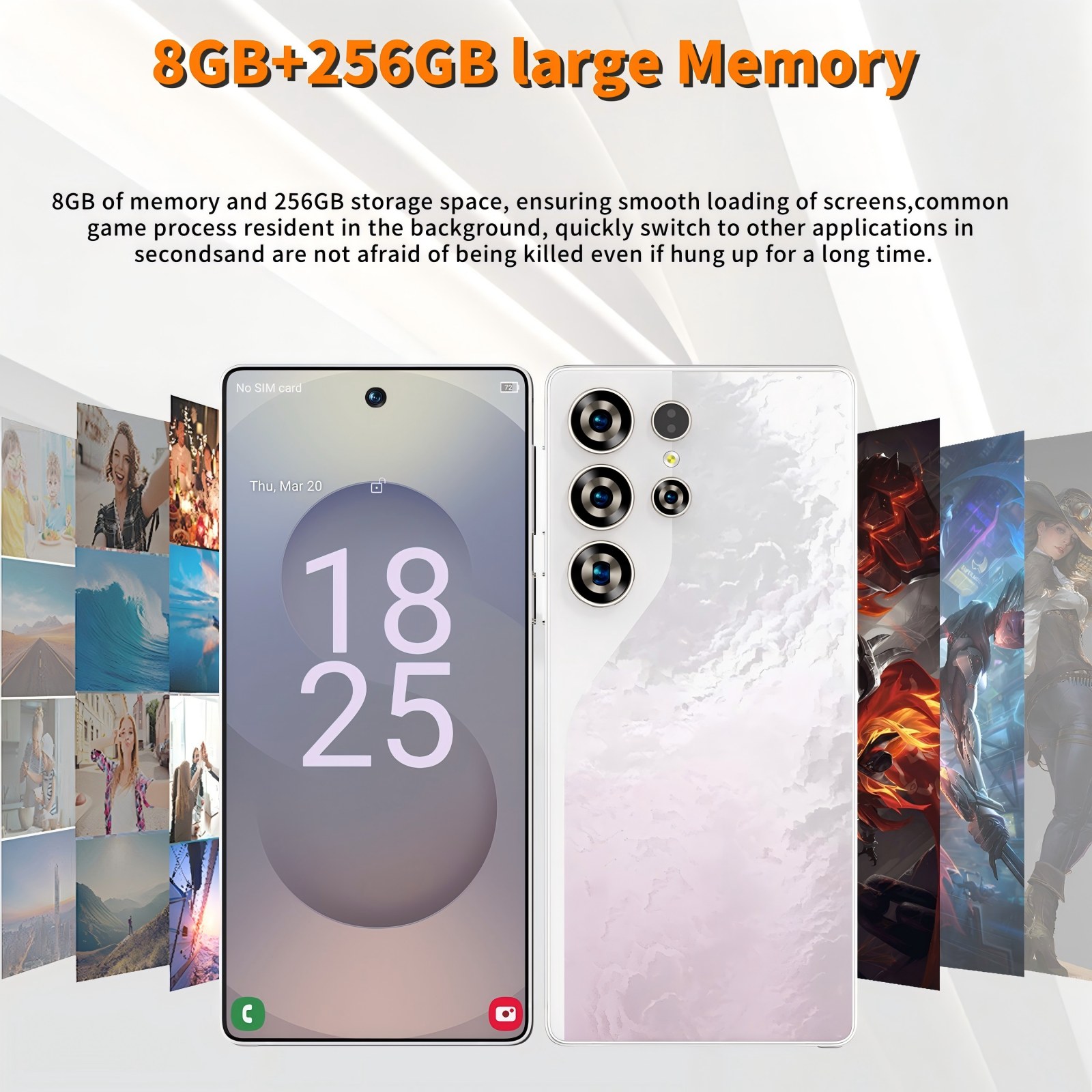 26 Ultra Cell Phone 8GB-256GB Unlocked Phone,5GSmartphone With Tool Pen, Android 14.0 Cell Phone Dual SIM Dual Standby photo 4