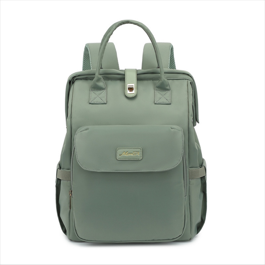 Multi Functional Handheld Backpack Mother And Baby Bag For Outdoor Use, Large Capacity Dry Wet Separation, Mommy Bag - Green photo 1