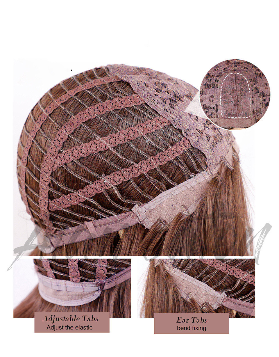 Wig Women's  Bangs Wavy Long Curly Hair photo 2