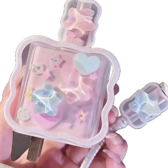 Cartoon Star Phone Cable Protector Case photo 4