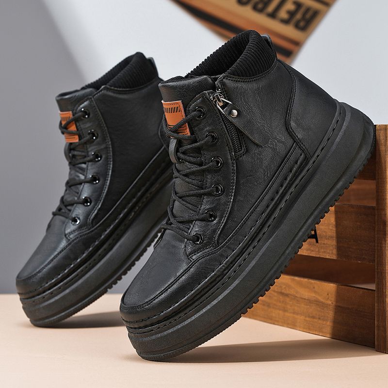 Casual High-top Leather Shoes Men's Martin Boots photo 4