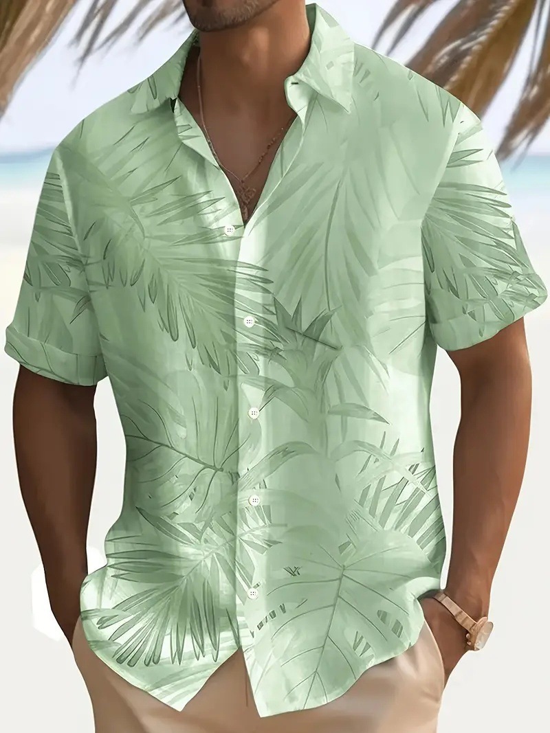 Men's Short-sleeve Printed Collar Shirt photo 2