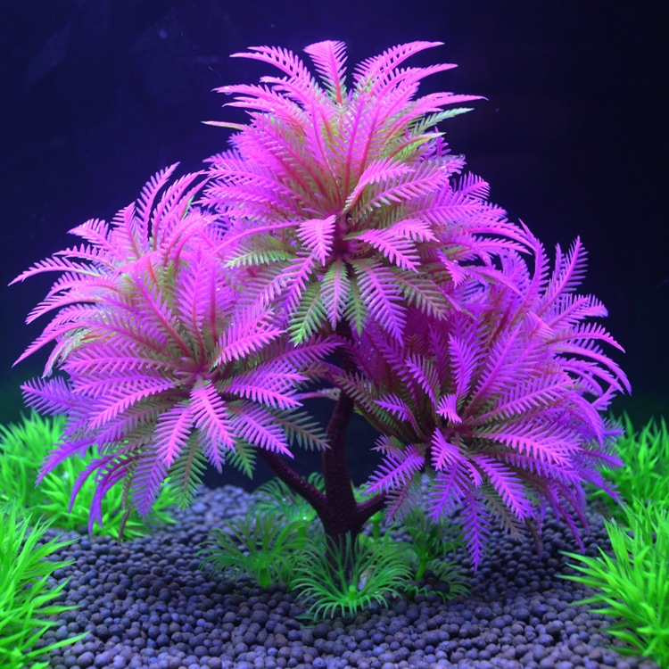 Fish Tank Landscape Artificial Water Grass Tree Landscape Simulation Aquarium Decorative Plastic Plant photo 3