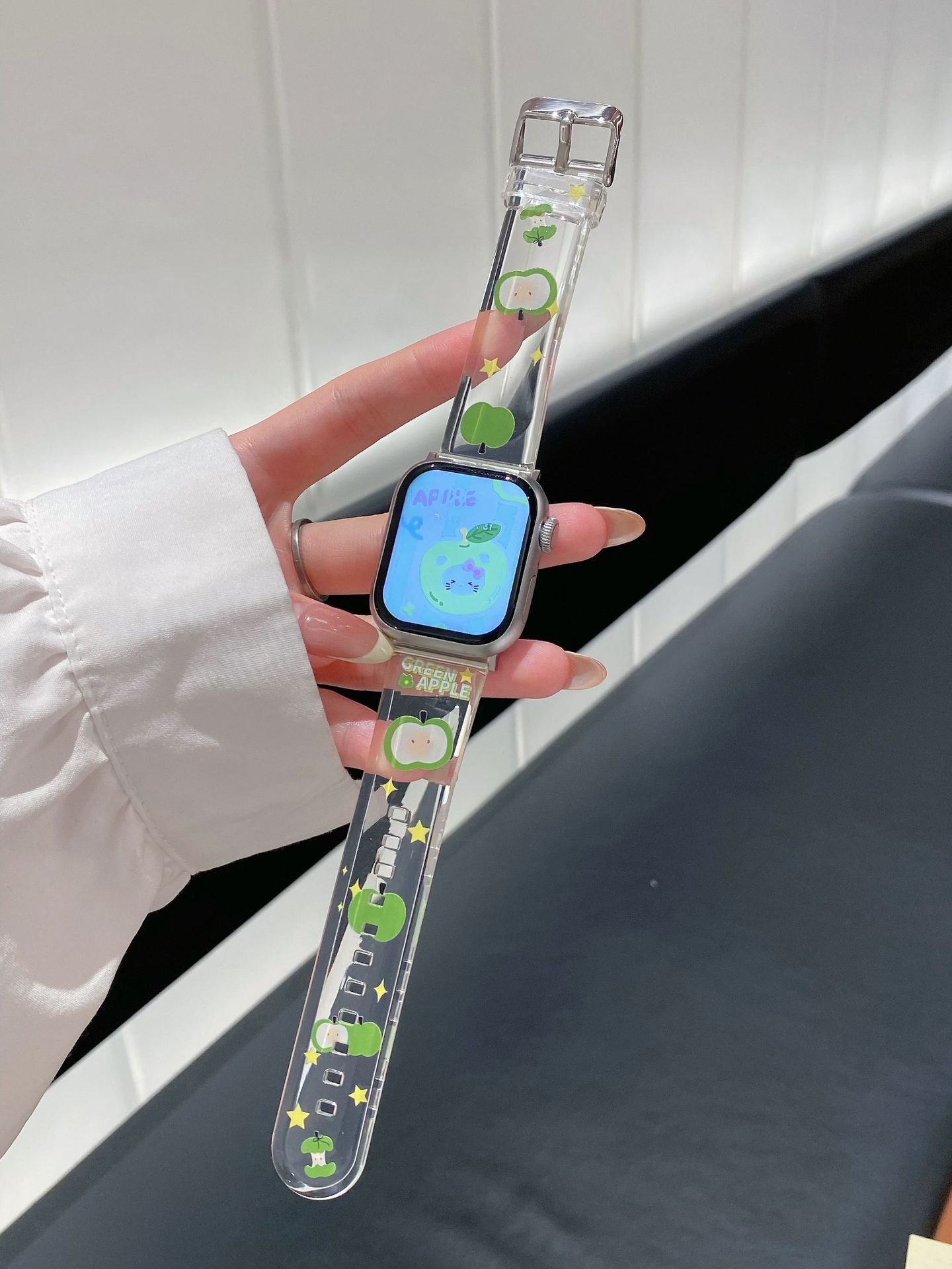 Cartoon Green TPU Watch Strap Suitable For photo 3