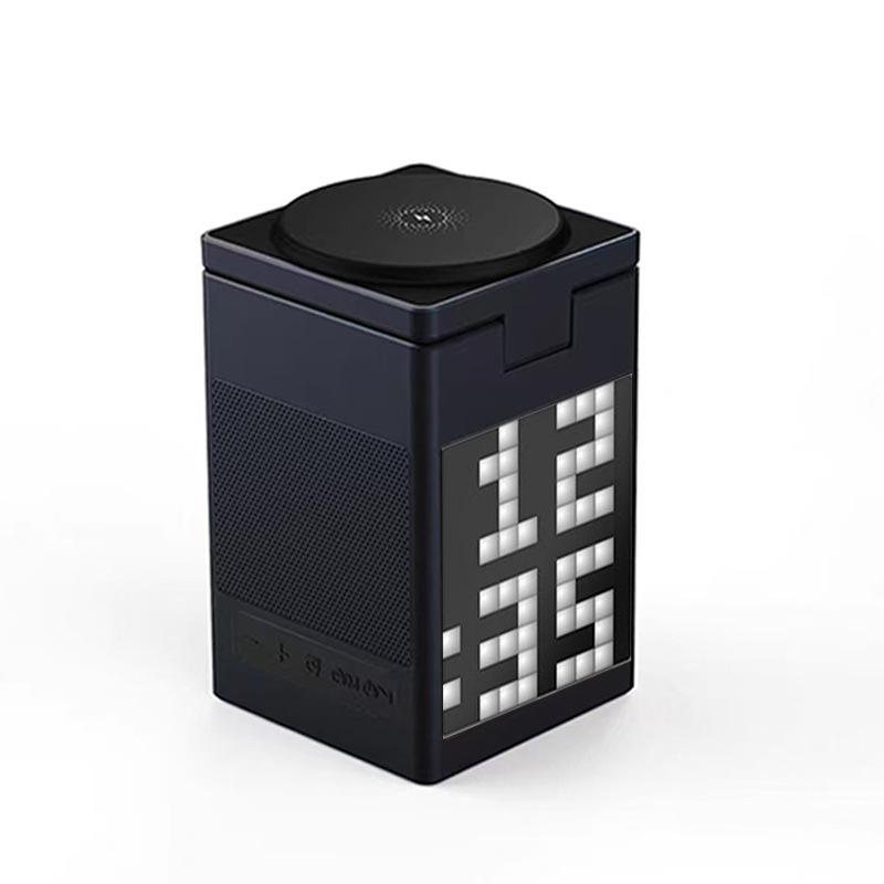 All-in-one Multi-functional Magnetic Bluetooth Speaker Alarm Clock Wireless Charger And Desktop Phone Stand photo 2