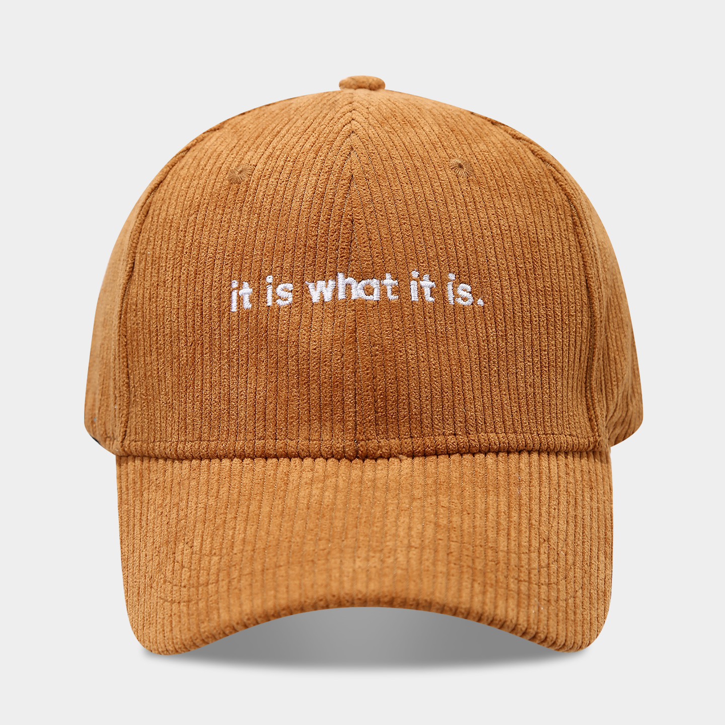 Stylish Letter-print Corduroy Baseball Cap For Couples photo 3