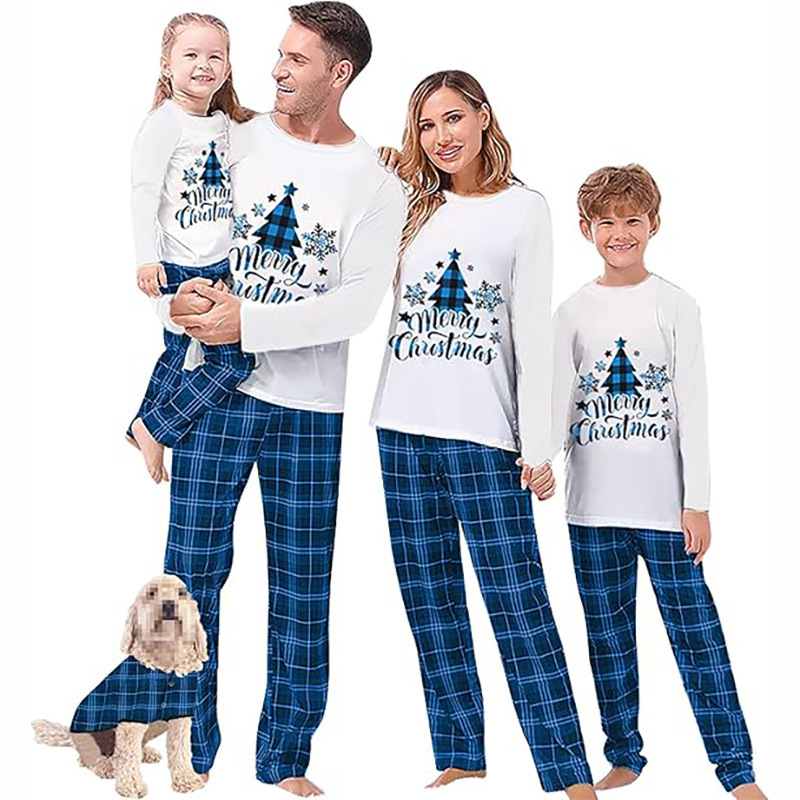 Christmas Cotton Pajama Set, Parent-child Matching Print photo 4