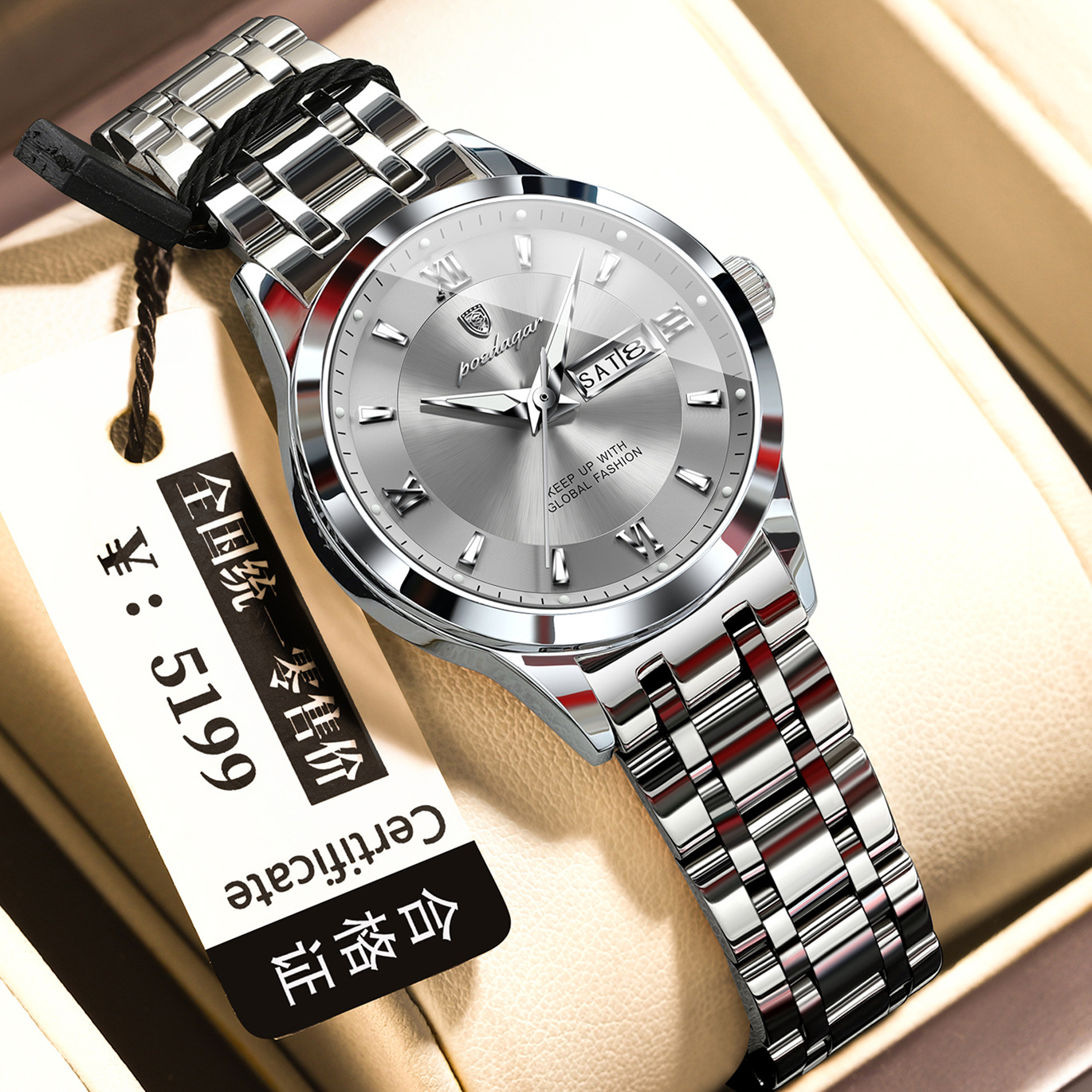 Waterproof Womens Watch Luminous Business Quartz photo 1