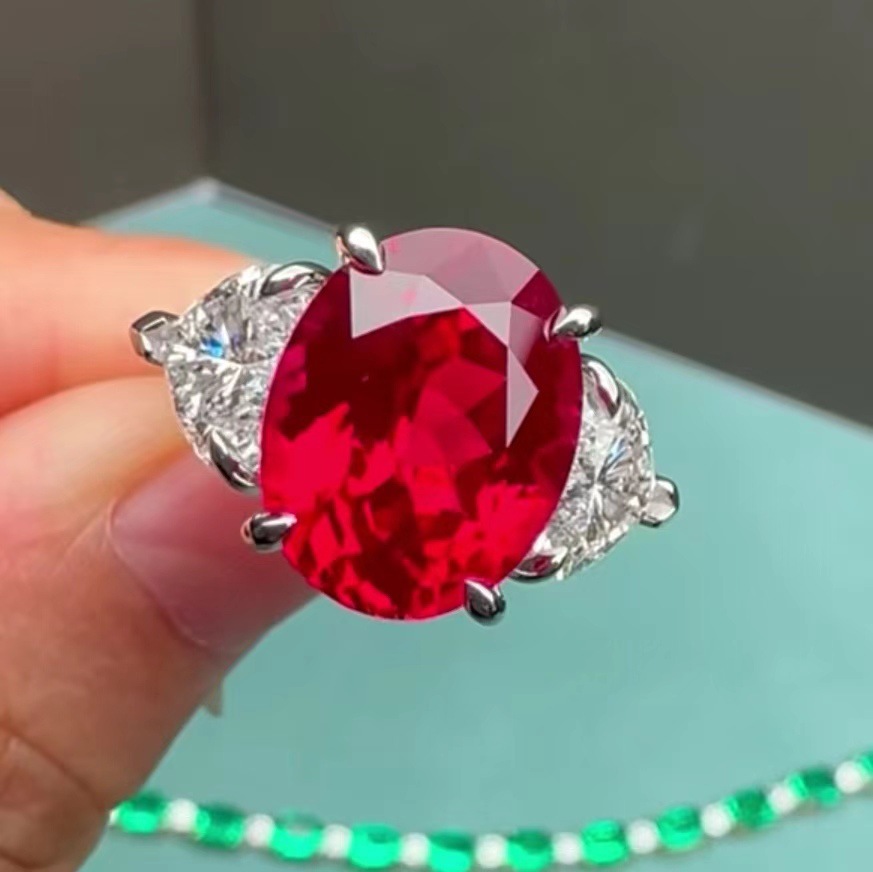 Casual Creative Red Heart Ring photo 1
