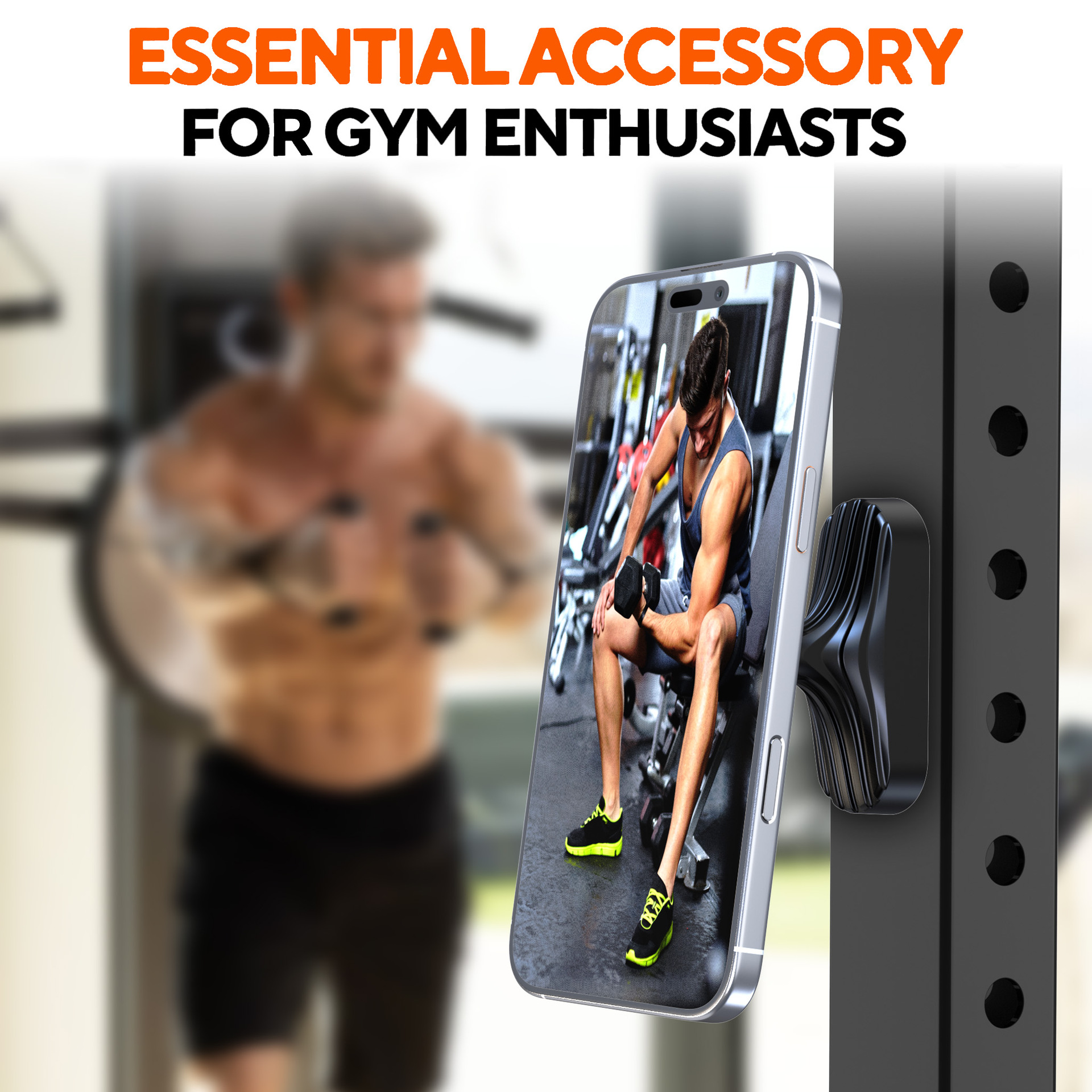 Strong-magnet High-performance Magnetic Phone Holder For Gym Spin Bikes And Treadmills photo 3