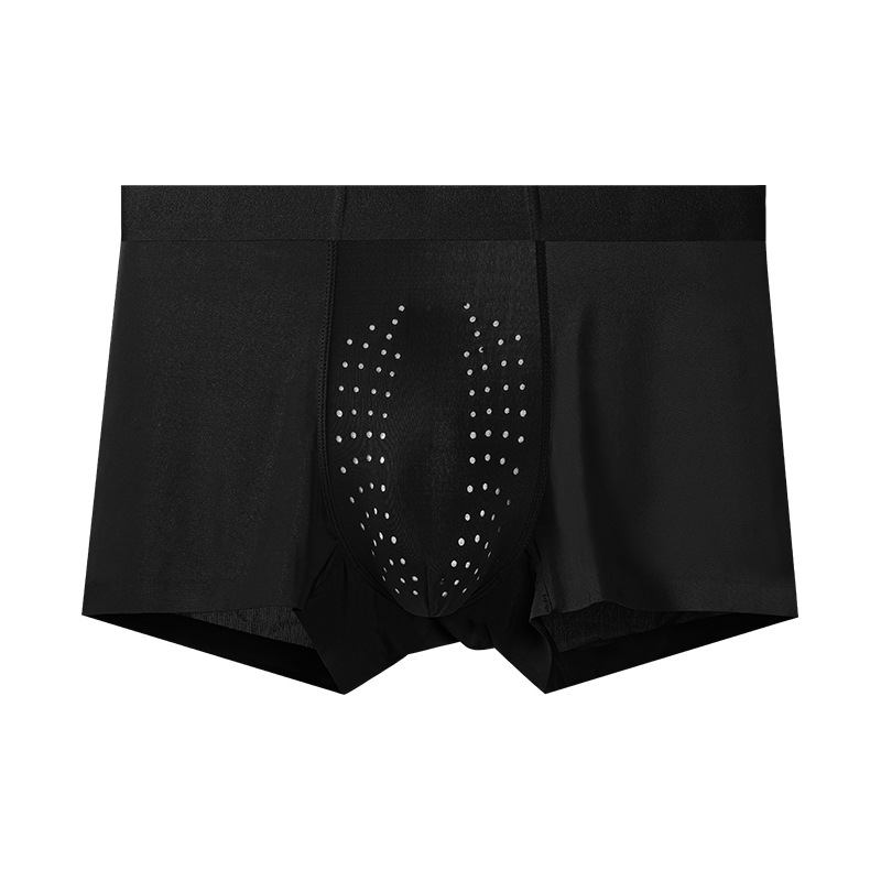 Mens Breathable Summer Thin Boxer Briefs Seamless Boxer Style photo 3