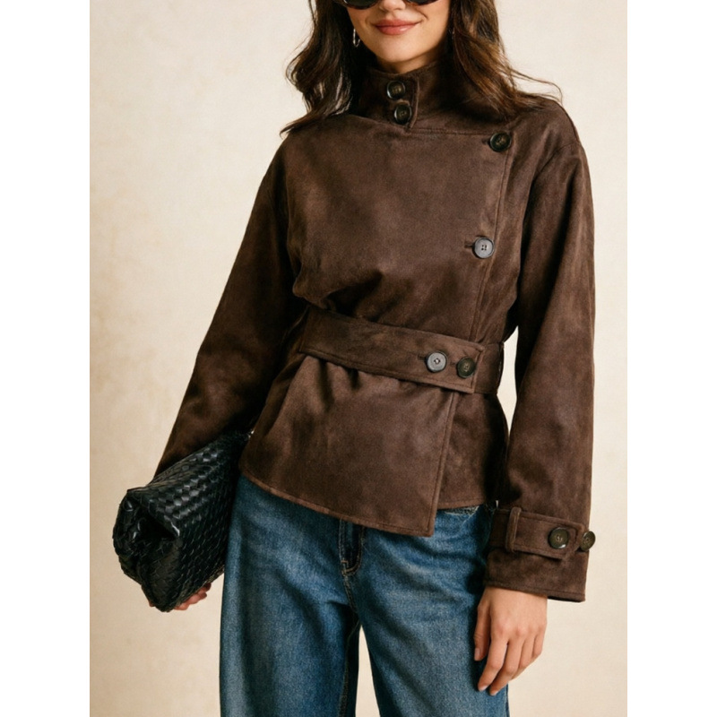 Retro Trendy Slim Fit Slimming Top Coat photo 2