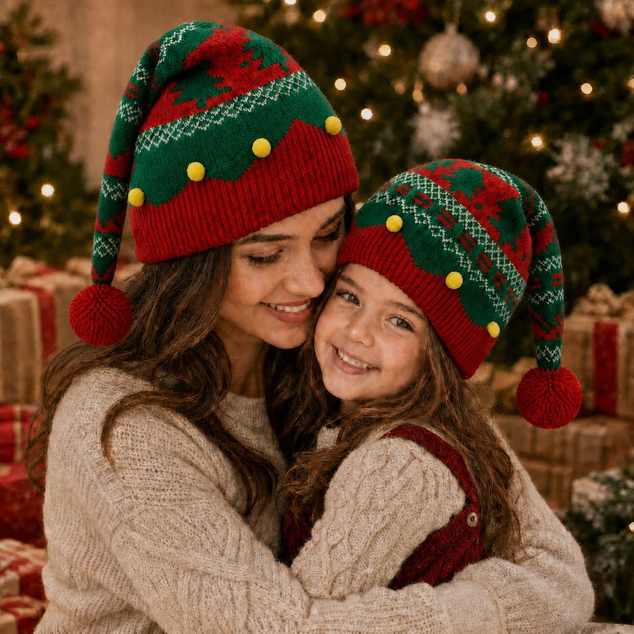 Christmas Warm Knitted Wool Hat photo 5