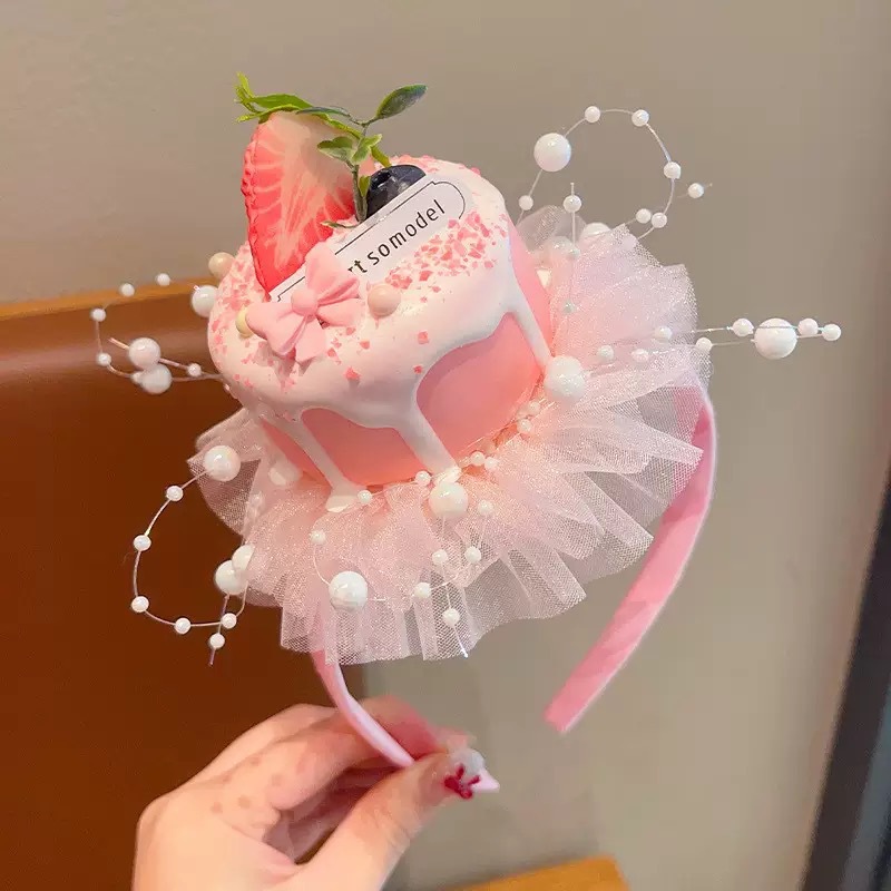 Cherry Cake Style Lace Hair Clip photo 3