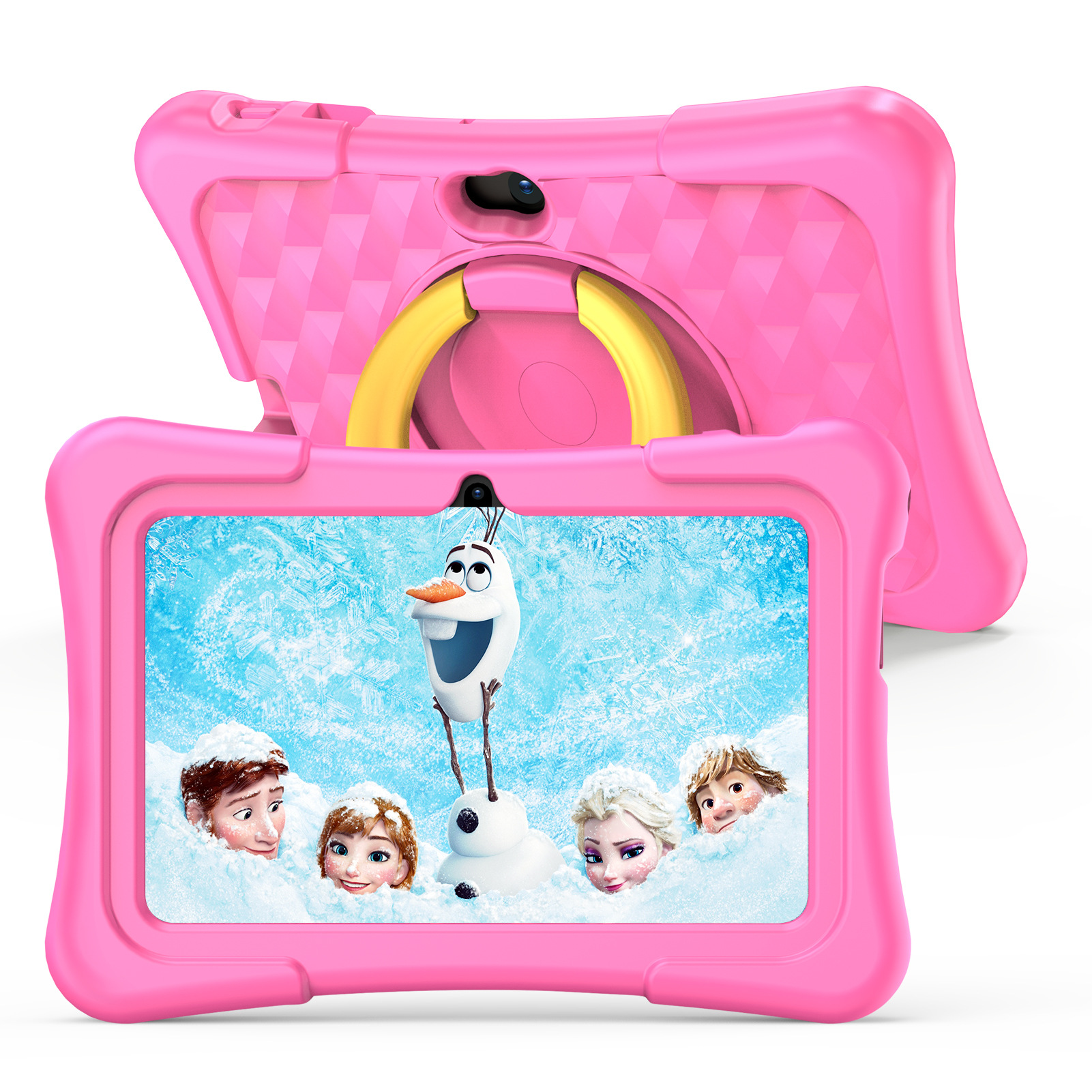 7-inch Children Education Flat With Protective Silicone Cover 360-degree Rotation Handle Bracket photo 2