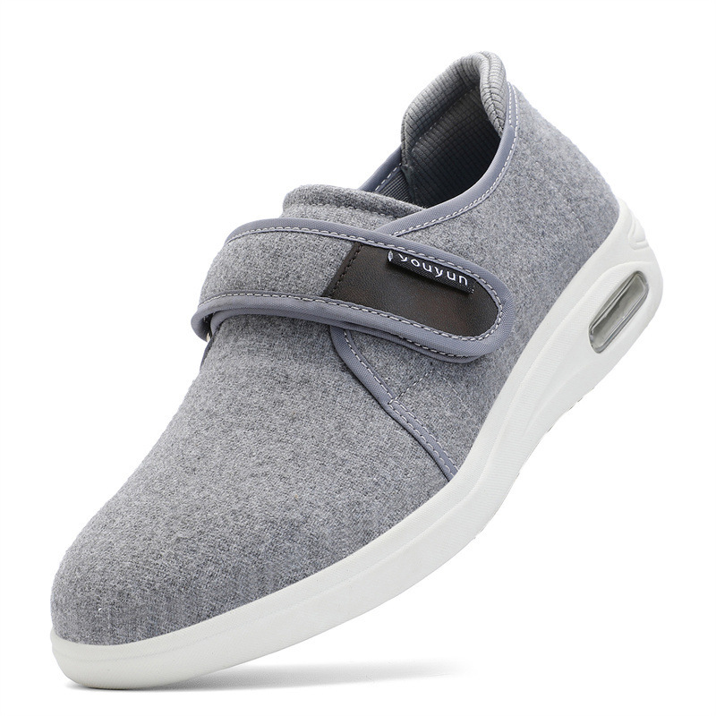 Velcro-closure Mid- To Late-adult Soft-soled Lightweight Non-slip Sneakers photo 7