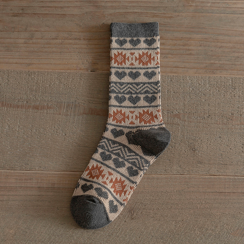 Women's Autumnwinter Long Socks Vintage Ethnic Style photo 2
