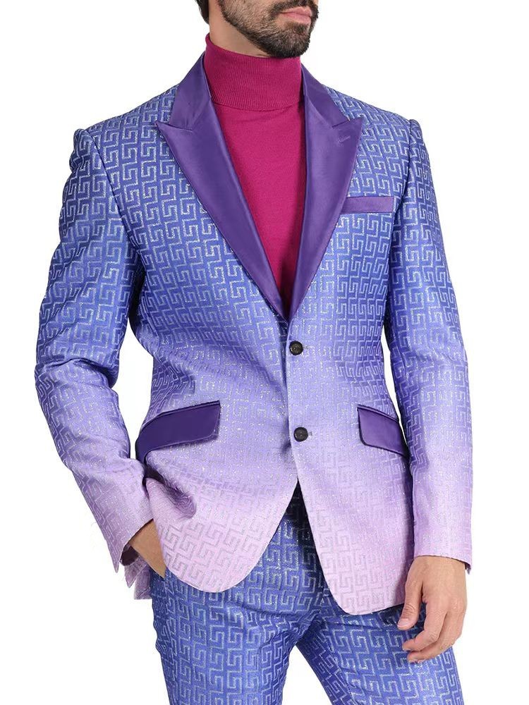 Suit-style Printed Casual Long-sleeve photo 2