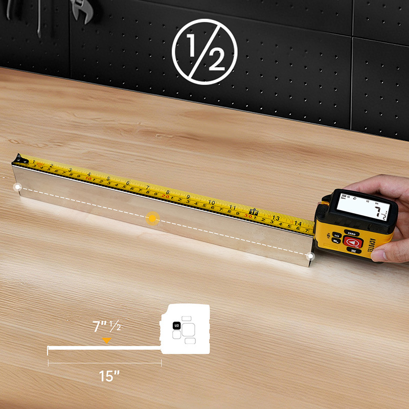 3-in-1 Digital Laser Distance Measurer With Bluetooth Smart Tape Measure photo 5