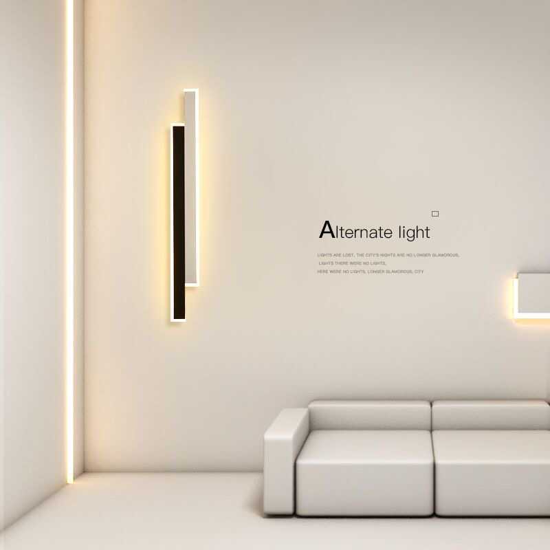 Minimalist Creative Personalized Long Strip Wall Lamp photo 5