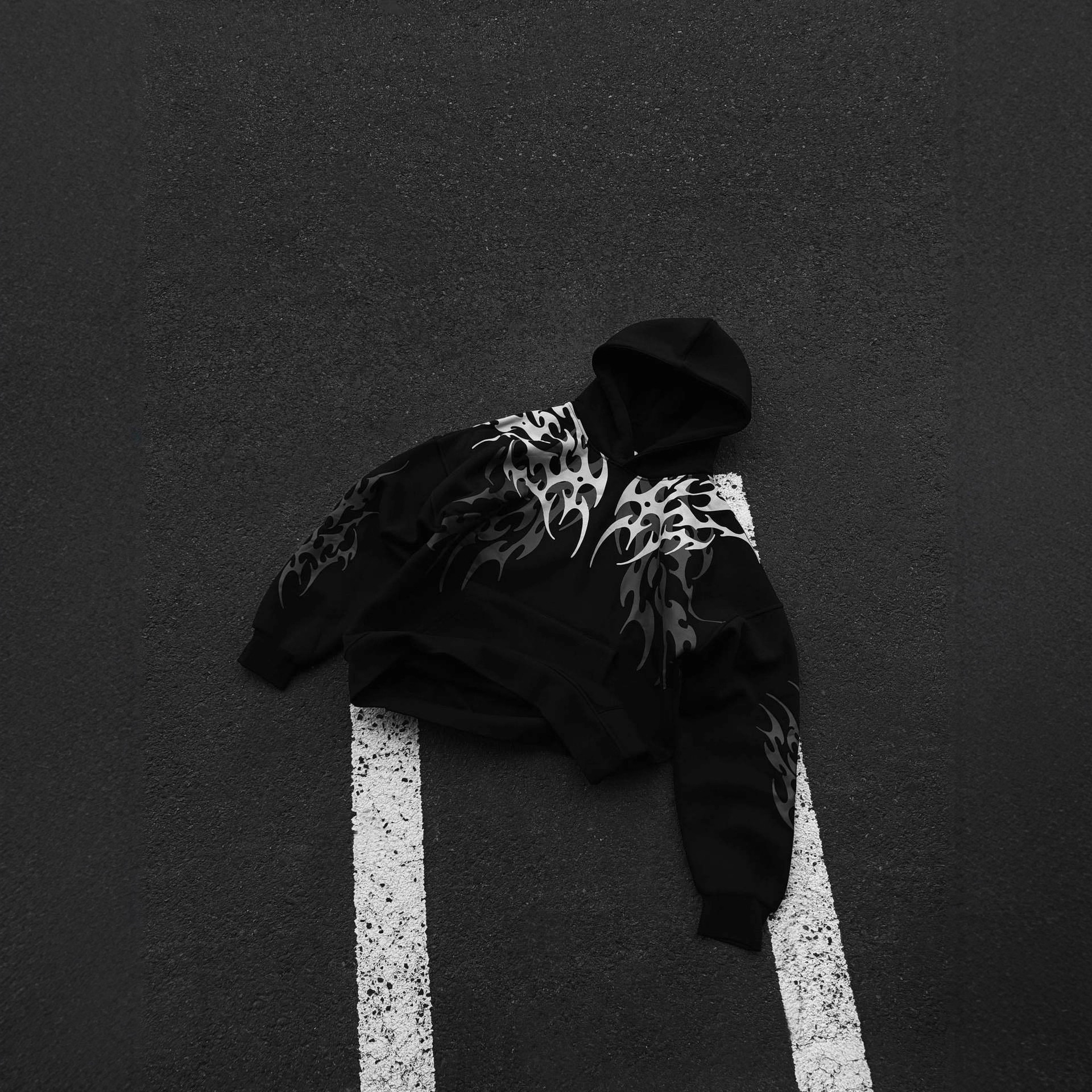 Printed Pullover Unisex Street Hoodie photo 4