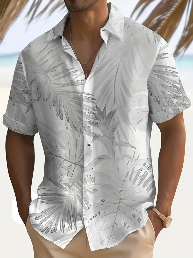 Men's Short-sleeve Printed Collar Shirt photo 4