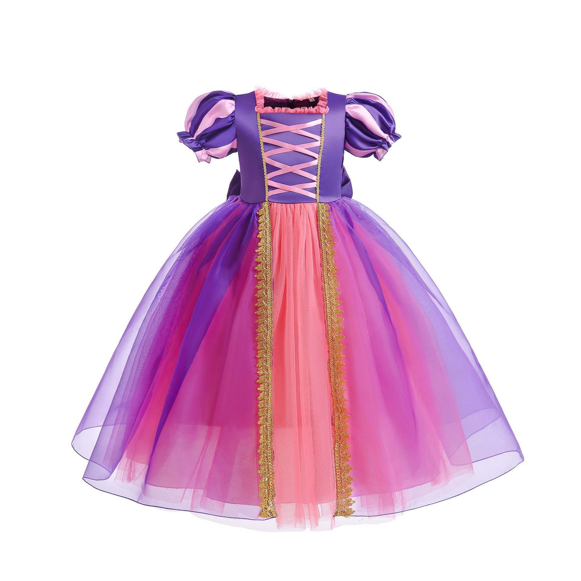 Little Girl's Purple Tulle Dress photo 4