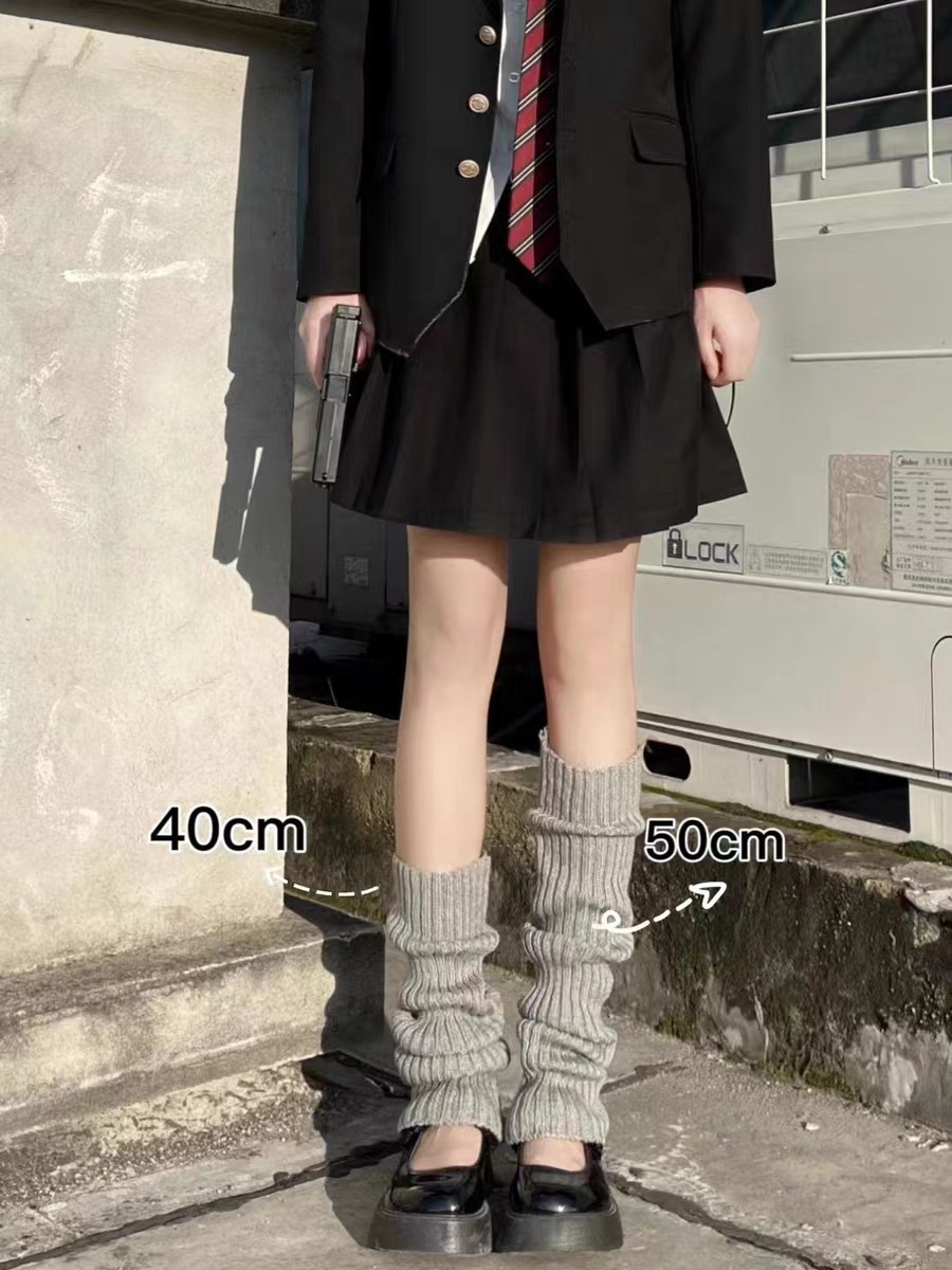 Thickened Knitted JK-style Sock Booties For Women photo 6