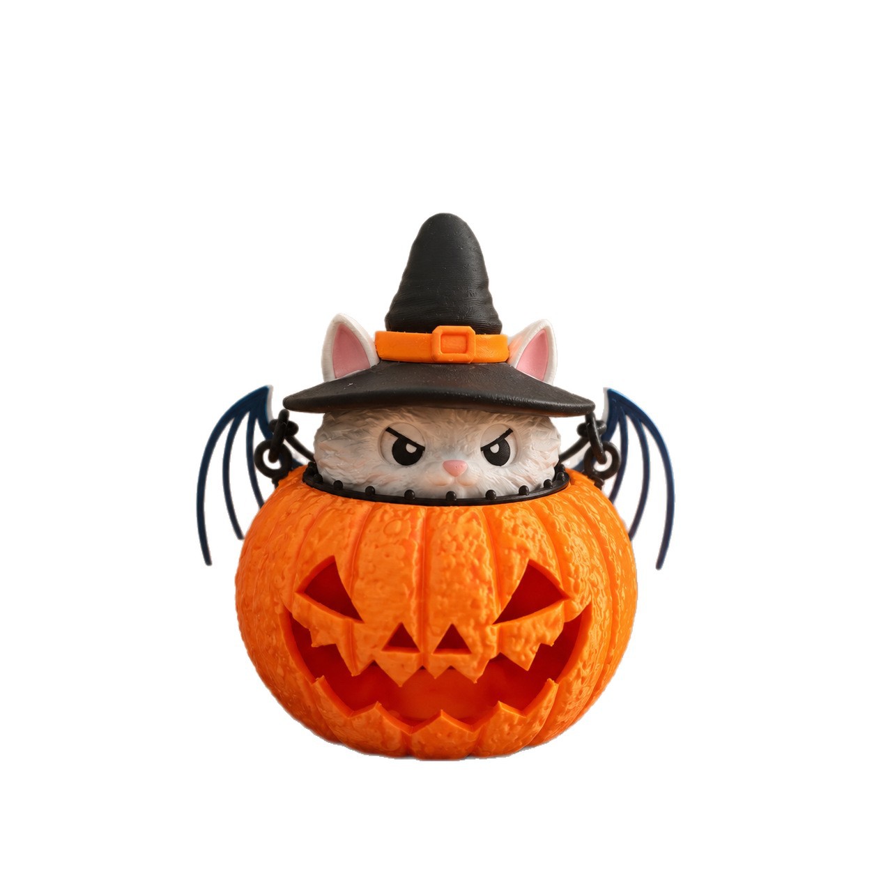 Halloween Cat Pumpkin Decorative Light - Festive Tabletop Ornament for Holiday Party Home Decoration photo 4