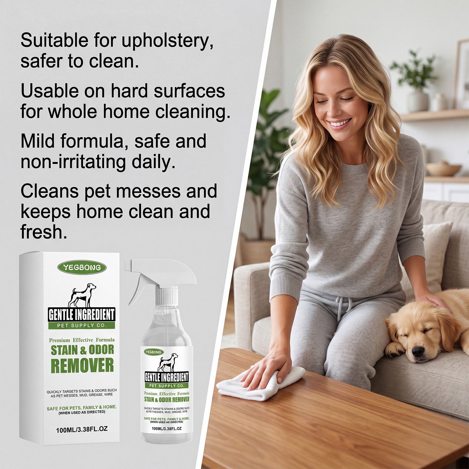 Pet Stain And Odor Remover With A Gentle Formula For Everyday Cleaning photo 3