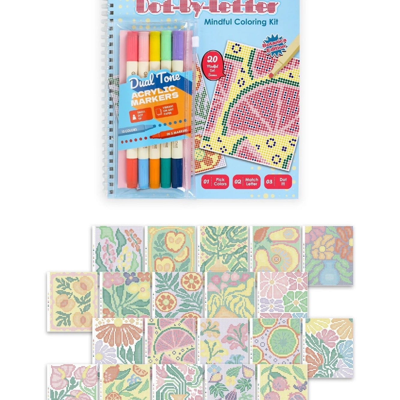 Braille Mindfulness Coloring Set - Tactile Sensory Art Kit for Stress Relief and Relaxation Therapy photo 5