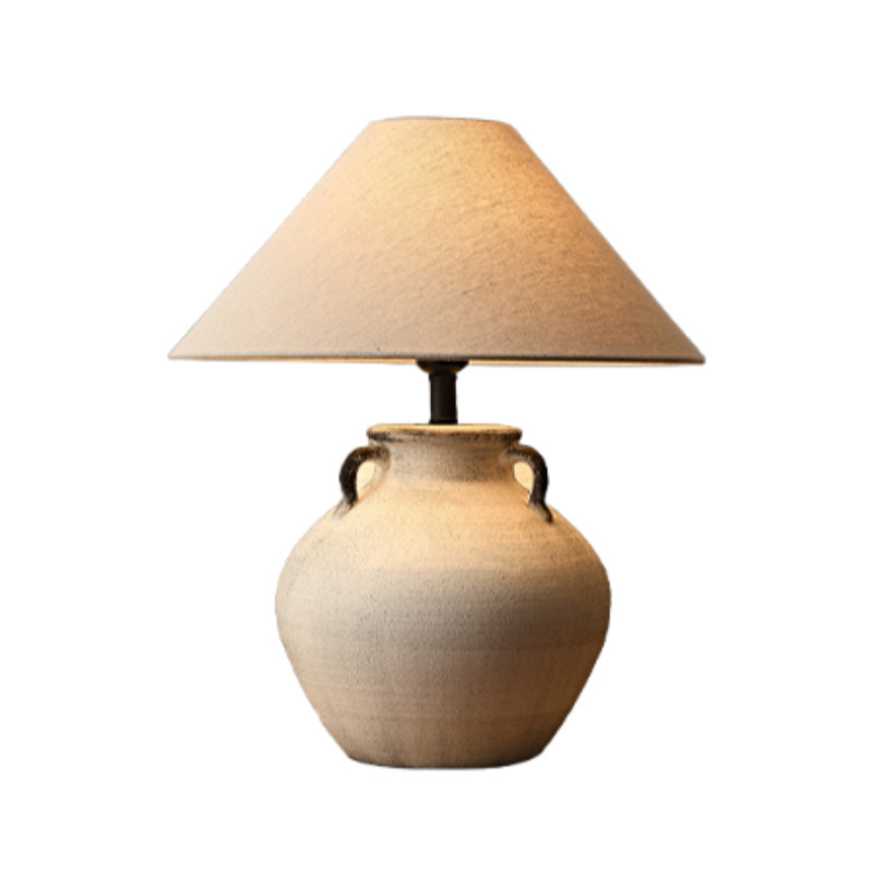 Wabi-sabi-style Ceramic Vintage Art Table Lamp photo 6