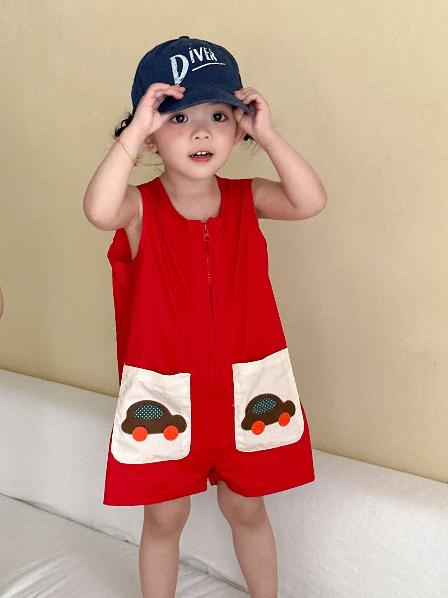 Loose-fitting One-piece Outfit For Baby Girls Going Out photo 5