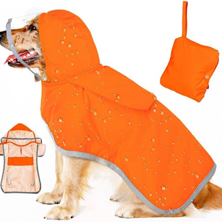 Waterproof Dog Coat Cape Design For Large Breeds photo 7
