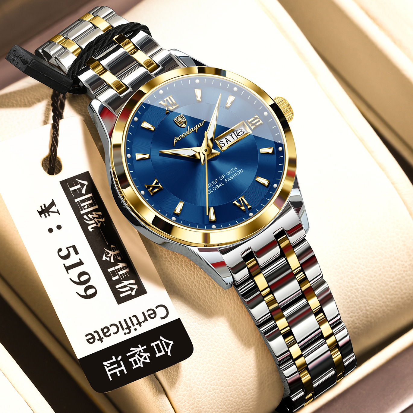 Waterproof Womens Watch Luminous Business Quartz photo 2