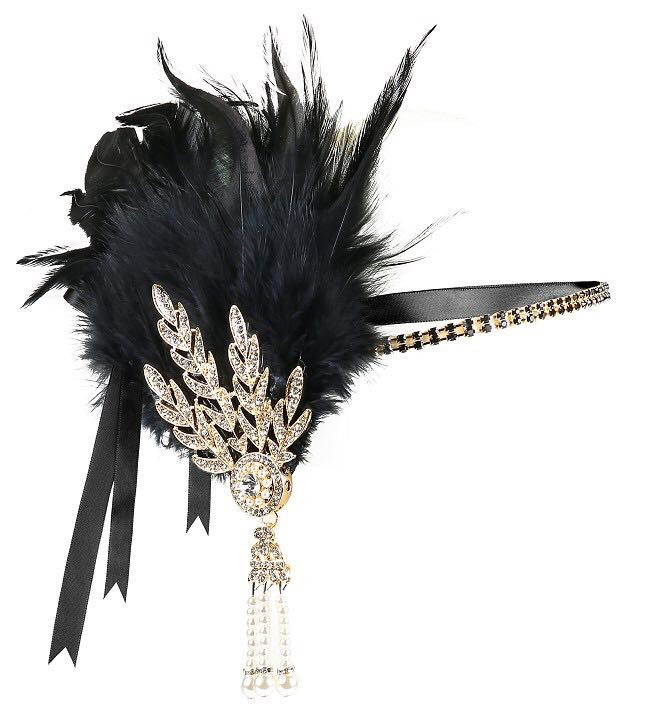 Masquerade Feather Headpiece Cross-Border Vintage Hair Band In European And American Style photo 5