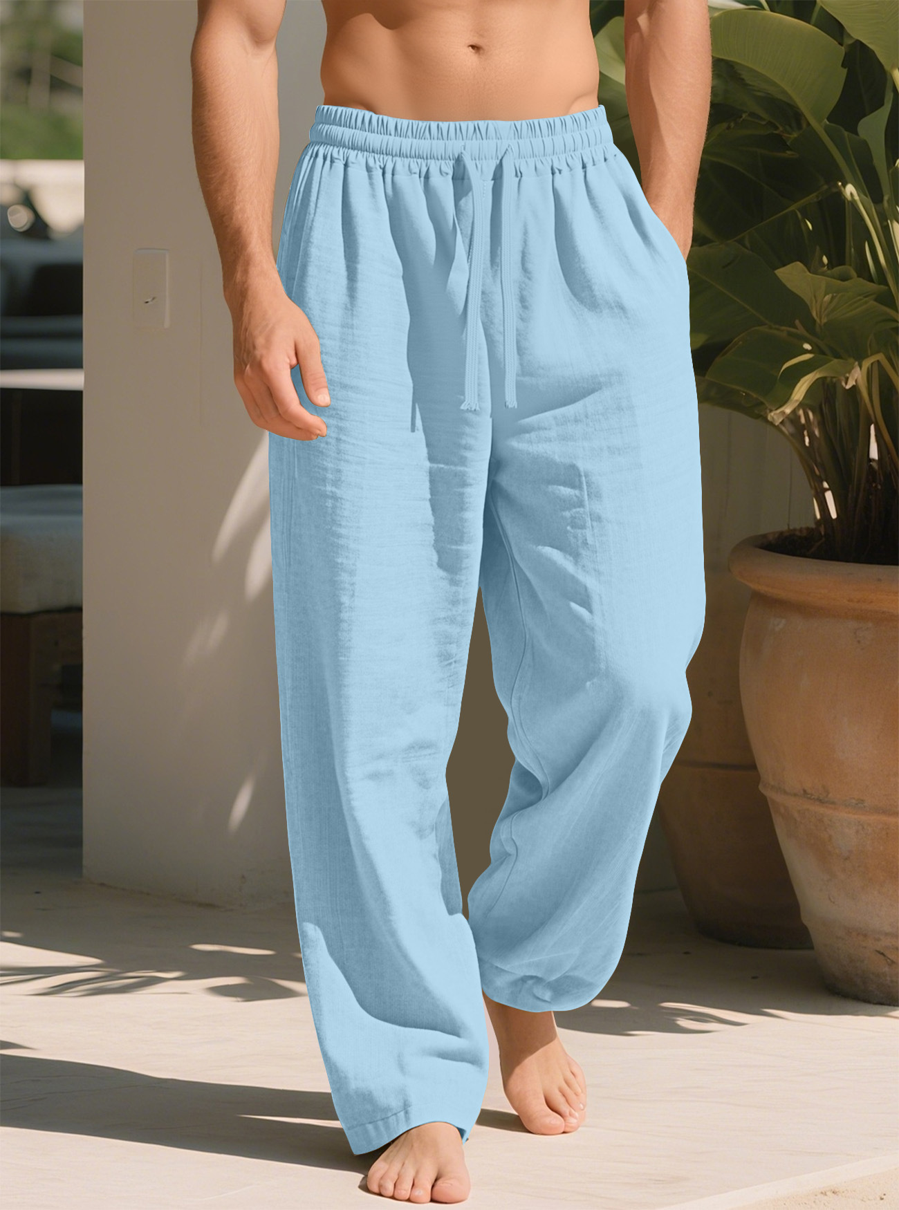 Loose Straight Casual Plus Size Breathable Quick-drying Trousers photo 3