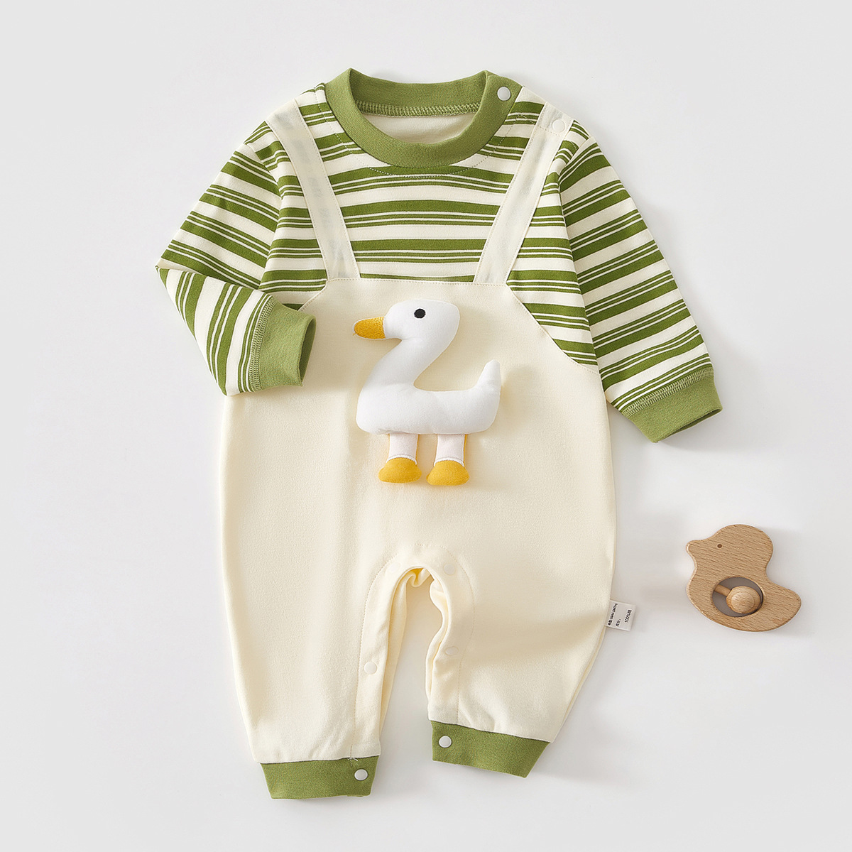 Cartoon Print Infant And Toddler Long Sleeve Bodysuit photo 1